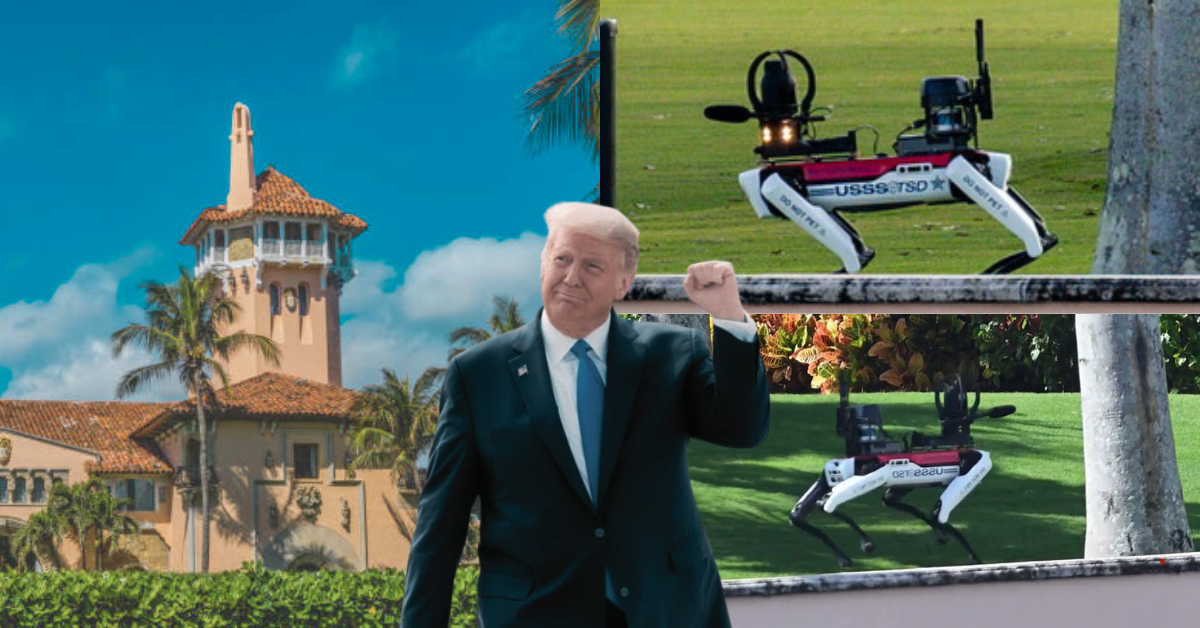 Robotic Dog Patrols Donald Trump’s Mar-a-Lago Estate