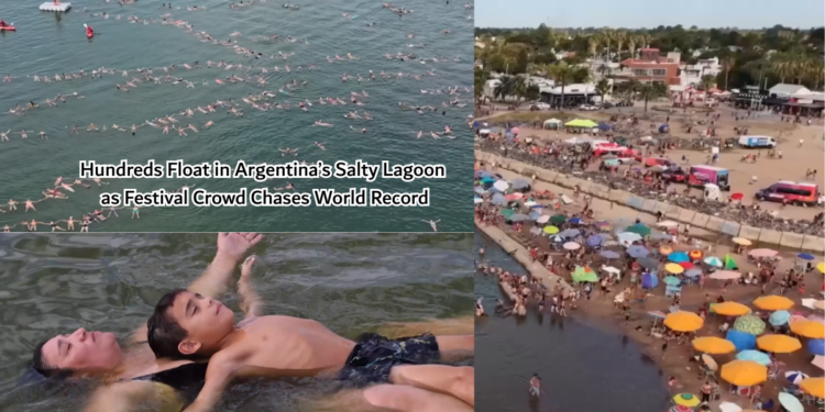 Everyone floats! – Over 1,800 people join world record attempt in Argentina’s ‘Dead Sea twin’