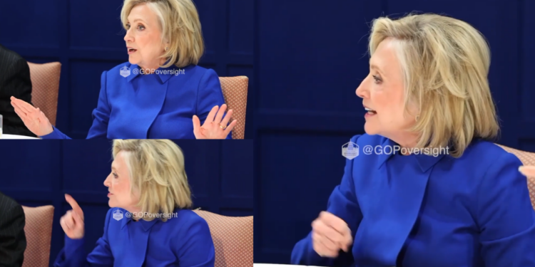 I am DONE! – Hillary BANGS the table in row over leaked photo from inside Epstein deposition