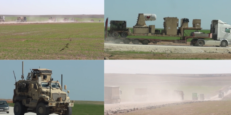 Armour on the move – US reinforcements roll into Syrian base amid rising tensions with Iran *EXCLUSIVE*