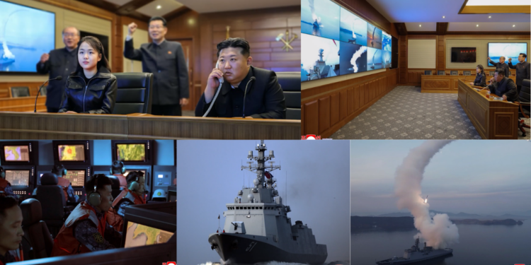 Kim Jong-un and ‘successor’ daughter watch DPRK strategic cruise missile test at sea amid US-ROK exercises