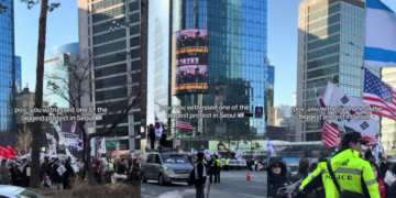 Thousands Protest in Seoul Against US-Israel Strikes on Iran