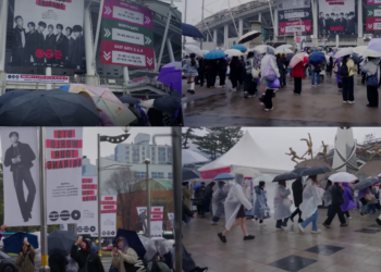 Thousands brave Goyang rain as K-pop legends BTS kick off record-breaking world tour after four-year hiatus