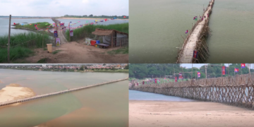 A span for dry seasons – World’s longest bamboo bridge connects Cambodia’s Koh Pen