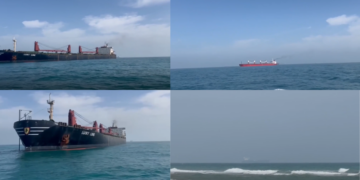 Oil tankers sit idle in Hormuz as US blockade enters second day