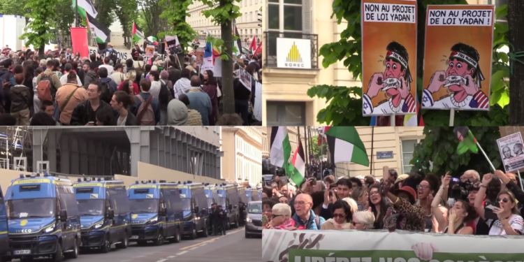 ‘Extremely dangerous for freedom of speech!’ – Paris protesters rally against ‘Yadan law’ as controversial antisemitism bill withdrawn