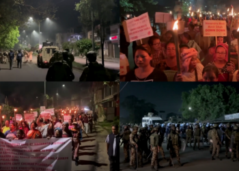 Clashes erupt as crowds demand justice after two children killed in Manipur bomb attack