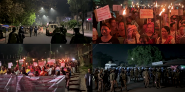 Clashes erupt as crowds demand justice after two children killed in Manipur bomb attack