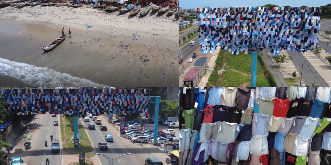 Western shame on show! – Huge billboards with second-hand clothes highlight textile ‘dumping ground’