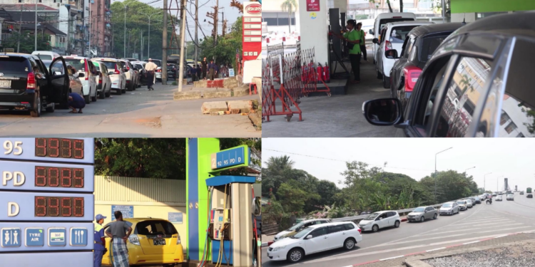 Motorists vent frustration as Myanmar imposes strict rationing amid global energy crisis