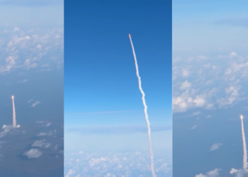 Passenger on Plane shares Artemis 2 Launch