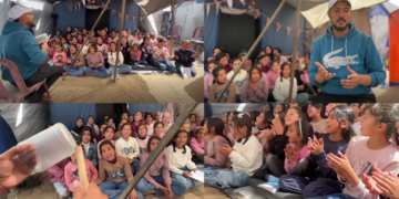 Tent choir draws smile back on faces of displaced children in defiance to war-ravaged Gaza Strip