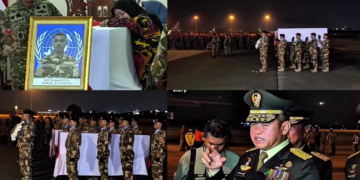 Indonesian Pres leads handover ceremony for remains of three Indonesian peacekeepers killed in Lebanon