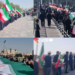 Iranians form human chains in protest against Trump’s ‘Stone Ages’ threat