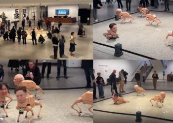 Billionaires byte back! – Musk, Bezos and Zuckerberg as ROBOT DOGS at Berlin museum