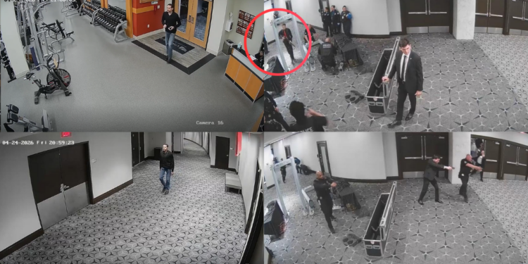 How DID he get past them?! – DOJ releases NEW footage of WHCD shooter racing through armed security, scouting venue day before