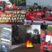 Indonesian workers burn tyres outside Parliament, demand wage reform in Jakarta May Day protest