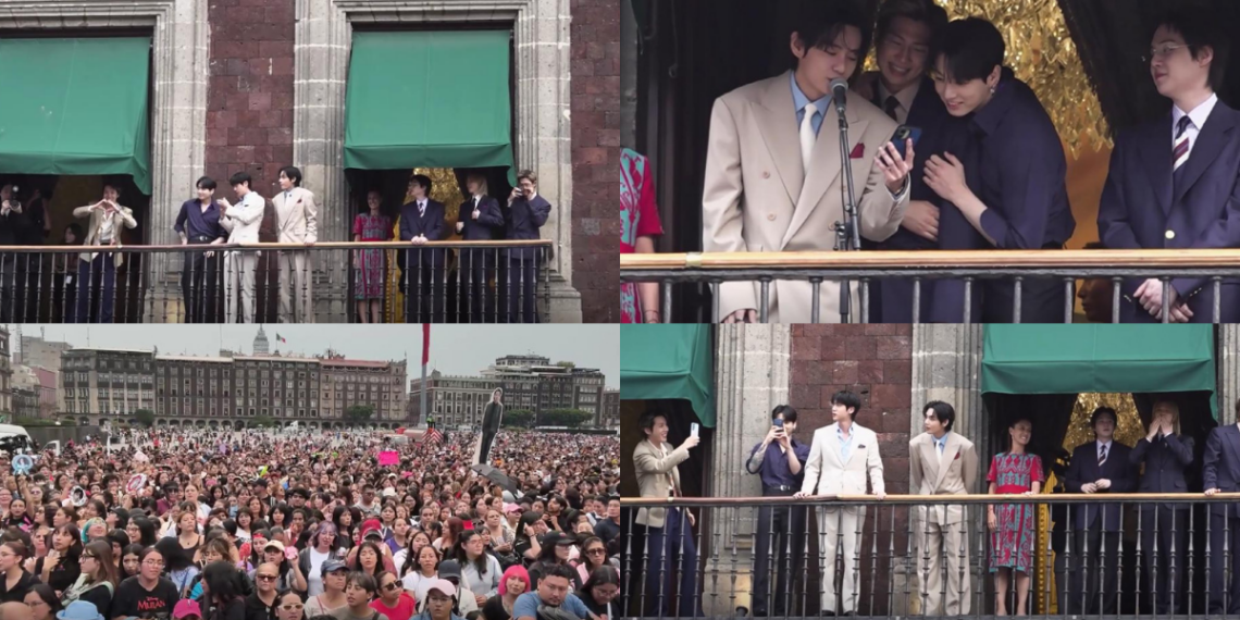 BTS greets Mexican ARMY from Presidential Balcony as Mexico City braces for sold-out ARIRANG shows