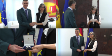 Cross of recognition – Pres Sanchez awards UN Palestine rapporteur Albanese in Madrid
