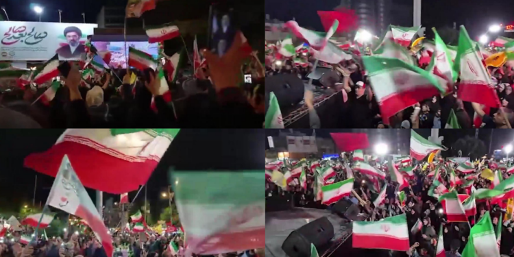 Thousands rally in Tehran and Bojnord in support of Iranian govt as Trump says latest strikes ‘love tap’