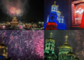 Victory in the air! – Fireworks light up sky over Main Cathedral of Russian Armed Forces on V-Day