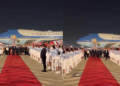 Get the flags out! – Chinese students greet Trump on arrival in Beijing
