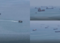 Hormuz from above – ‘Eerie’ aerials of ‘ghost ships’ waiting in the Strait