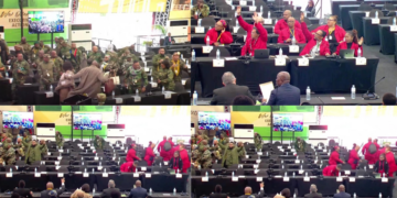 Chaos erupts in South African Parliament as opposition parties storm out over Ramaphosa ‘Phala Phala’ scandal