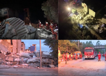 At least two killed, 13 buildings collapsed in devastating 5.2-magnitude earthquake