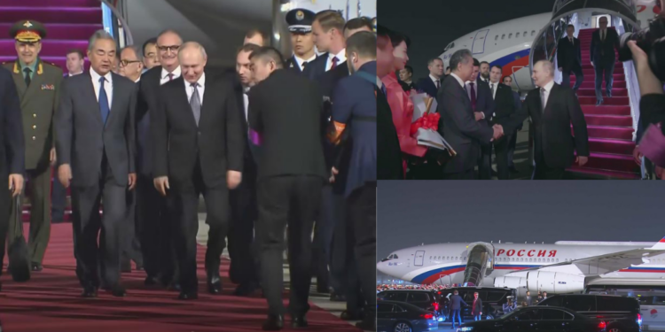 President Putin in Beijing for talks with Xi
