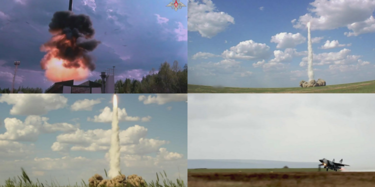 Russia and Belarus conduct ICBM launches in joint nuclear exercise