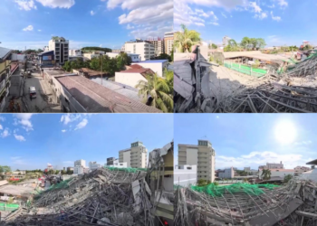 Philippines Rescue Teams Search Collapsed Angeles City Building For Trapped Construction Workers Today