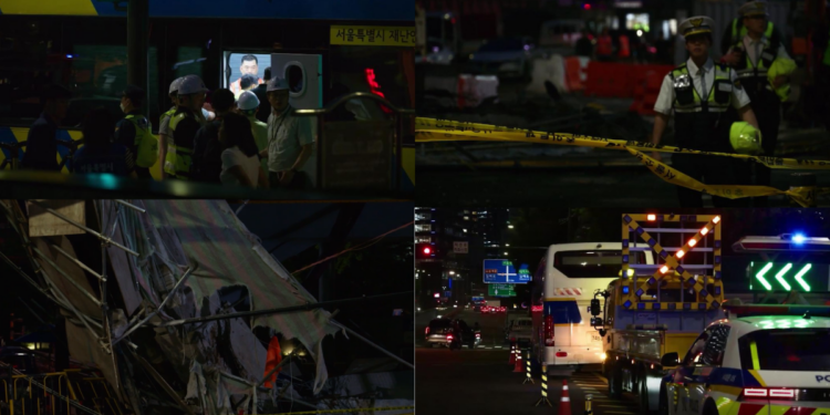 Overpass collapse kills three, injures others during safety inspection in Seoul