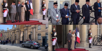 Macron receives Indonesia’s Prabowo Subianto at Elysee Palace