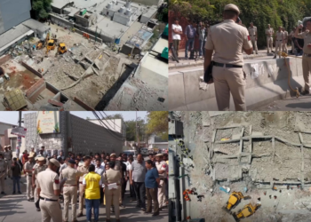 Search and rescue efforts continue after building collapse in Delhi, India kills at least four, injures more