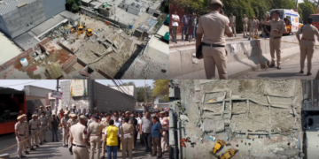 Search and rescue efforts continue after building collapse in Delhi, India kills at least four, injures more