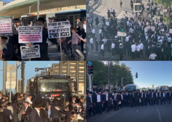 Israel Police Clash With Ultra-Orthodox Protesters Over Military Draft Enforcement