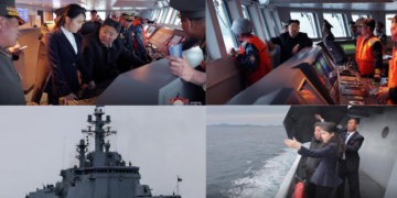 Kim Ju-ae joins DPRK leader as repaired destroyer undergoes navigation test
