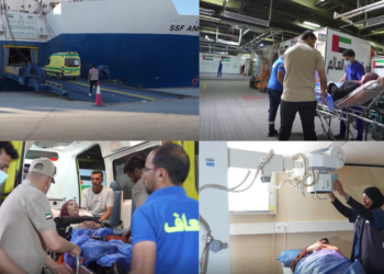 Floating hospital – Gaza patients taken to UAE ship via Rafah crossing