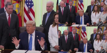‘We’re going to hit them again hard today!’ – Trump claims Iran ‘tapping us along, playing us for suckers’