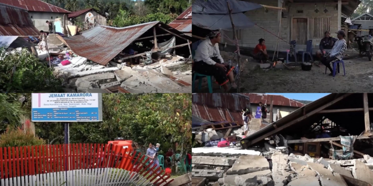 Indonesia’s Central Sulawesi residents sleep in makeshift tents after 6.7 magnitude quake kills 1, damages more than 800 homes