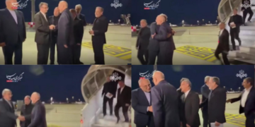 Iranian delegation arrives in Switzerland for US talks on plane honouring Minab victims