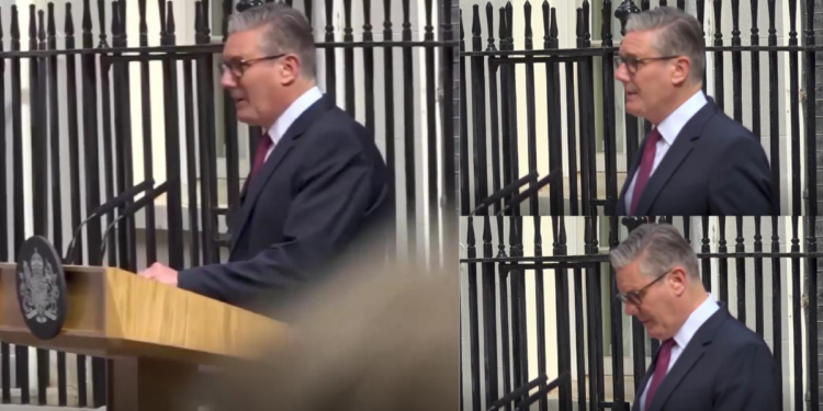 Protesters drown out Starmer with bloc’s ‘Ode to Joy’ as Brexit-critic PM quits, ‘rejoiner’ Burnham set to take over