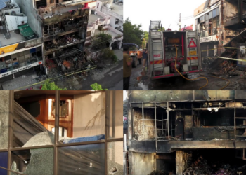 Fire engulfs commercial building in Uttar Pradesh, India leaving at least 15 dead