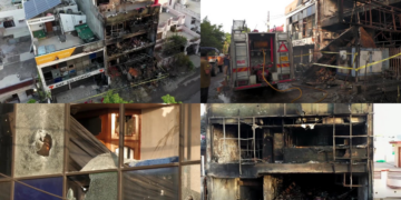 Fire engulfs commercial building in Uttar Pradesh, India leaving at least 15 dead