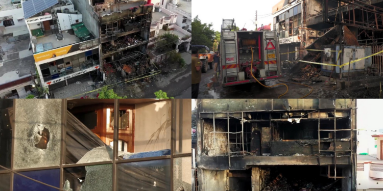 Fire engulfs commercial building in Uttar Pradesh, India leaving at least 15 dead
