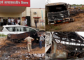 ‘My wife burned alive in front of me’ – Eight dead as bus bursts into flames after Delhi-Mumbai highway crash