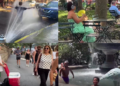 New Yorkers crowd fountains and cooling centres as heat index nears 44°C