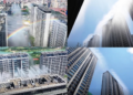 China’s Yuncheng rooftops spray water to bring relief from summer heat… after Europe BAKES