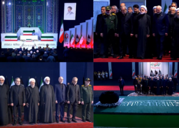 The smallest coffin… – Viral image of Khamenei’s 14-month-old granddaughter’s casket as top Iranian leadership in tears